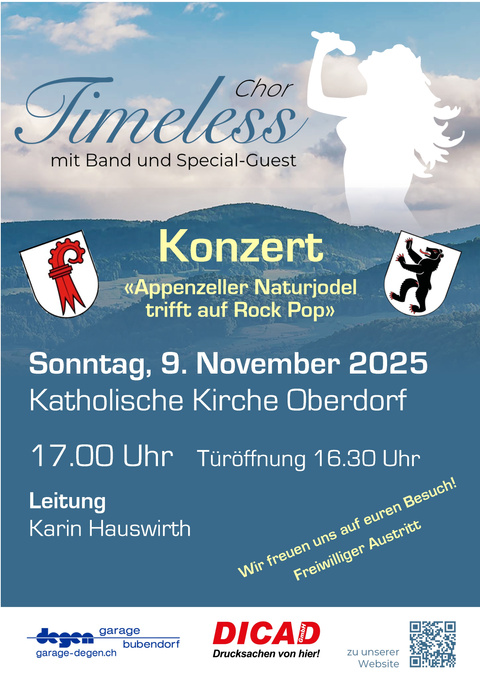 Flyer Timeless Konzert 2025 2 Flyer Timeless Konzert 2025 2