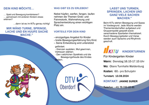 Flyer DTV Oberdorf KITU Flyer DTV Oberdorf KITU