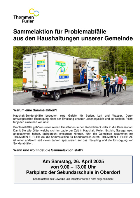 Sondermüllsammlung Oberdorf (1) Sondermüllsammlung Oberdorf (1)