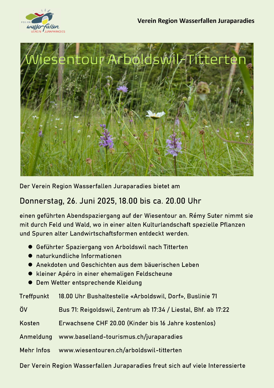 Flyer - Wiesentour 2025