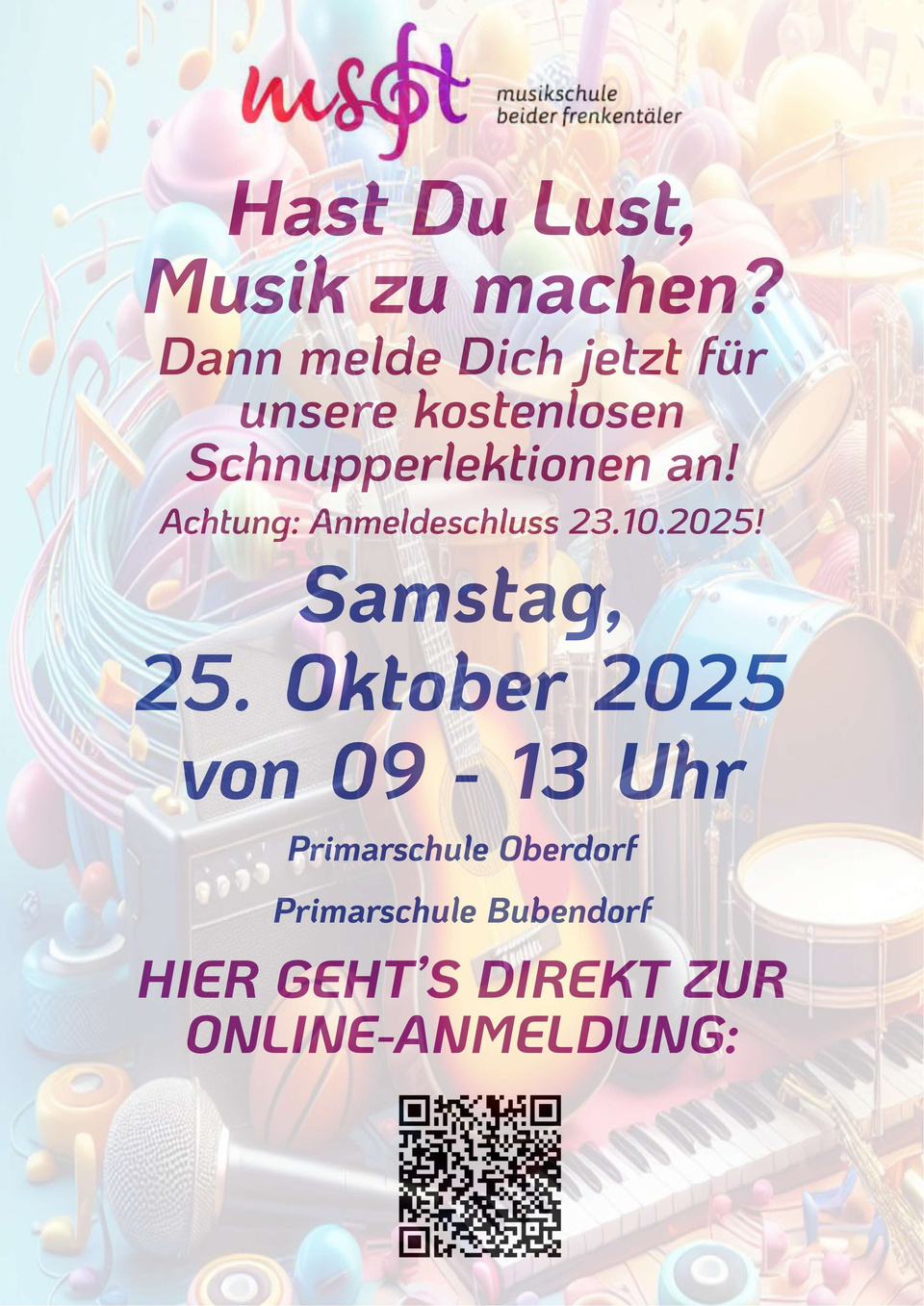 Schnupperlektionstag A4 25.10.2025 Schnupperlektionstag A4 25.10.2025