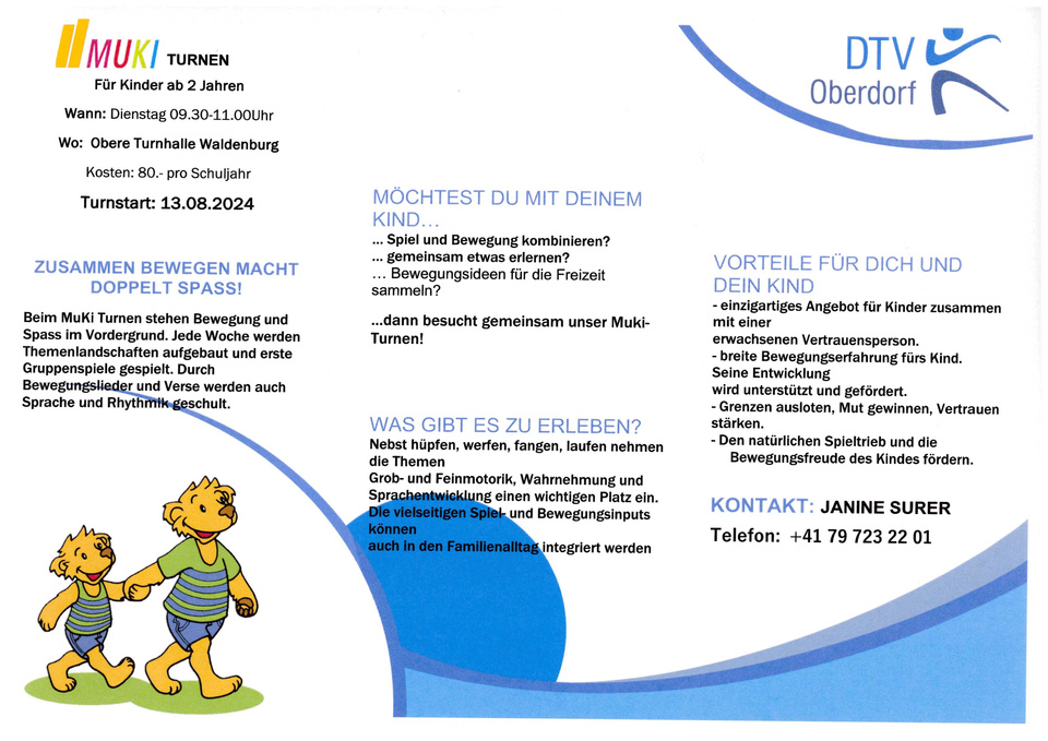 Flyer DTV Oberdorf MUKI Flyer DTV Oberdorf MUKI