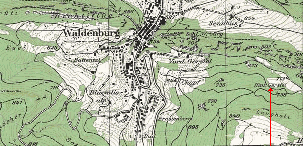 Karte-Forstrevier Waldenburg Karte-Forstrevier Waldenburg