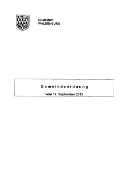 gemeindeordnung Reglement als PDF herunterladen