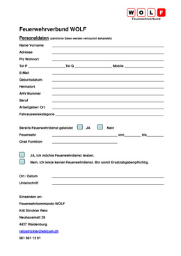 fw-wolf_rekrutierung Rekrutierung