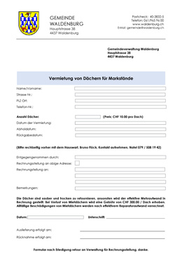 Vermietung von Dächern für Marktstände Dächer für Markstände