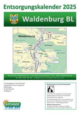 Waldenburg_Entsorgungskalender2025 Entsorgungskalender 2025
