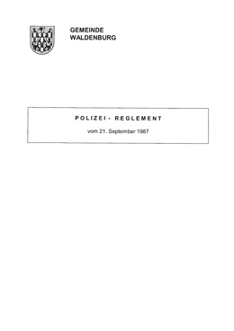 polizei Reglement als PDF herunterladen