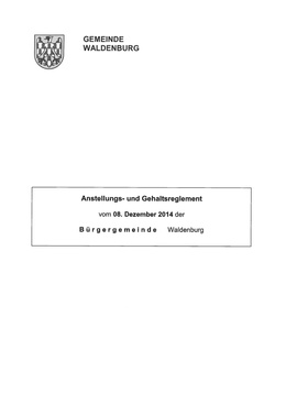 Anstellungs- und Gehaltsreglement Reglement als PDF herunterladen