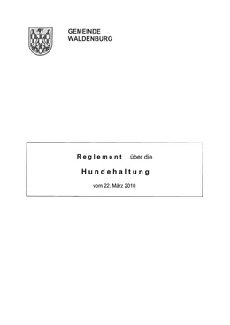 hunde Reglement als PDF herunterladen