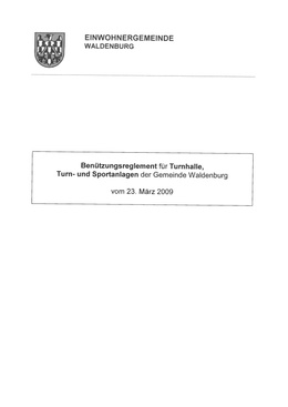 Benutzungsreglement Turnhalle PDF herunterladen