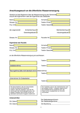 wasseranschlussges Gesuch als PDF herunterladen