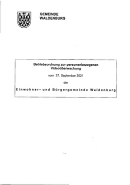 Betriebsordnung Videoüberwachung PDF herunterladen