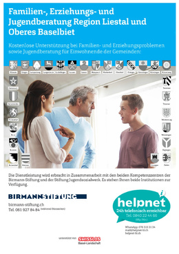 Flyer Birmannstiftung Familienberatung